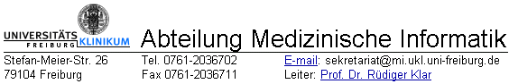 Abteilung Medizinische Informatik Freiburg